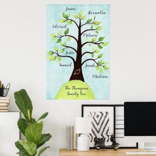 Póster Personalizado crea su propio Poster de árbol de re