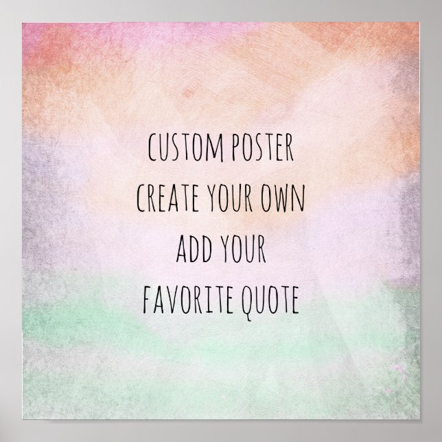 poster personalizado crea tu propio arte de pared  (Frente)