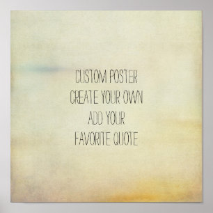Póster personalizado cuadrado poster agregar su estilo de