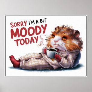Póster Personalizado curado Moody Hamster en Poster de PJ