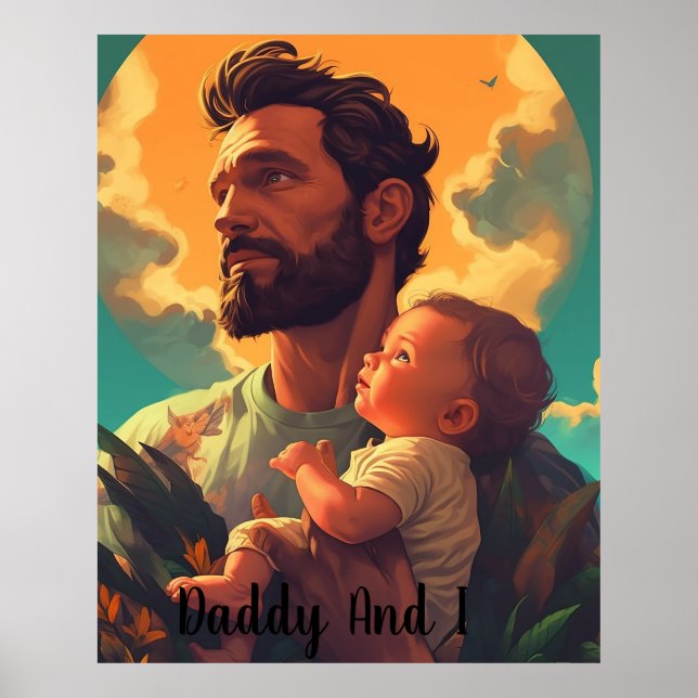Póster Personalizado Daddy y yo Poster (Frente)
