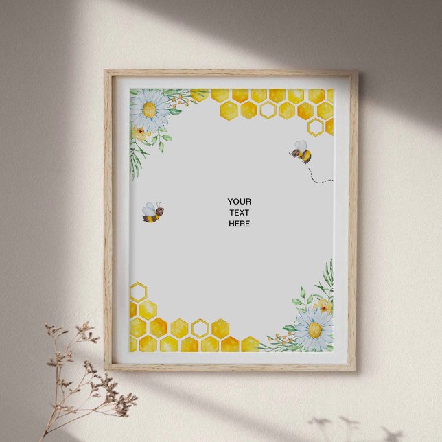 Póster personalizado de abeja melífera (Subido por el creador)
