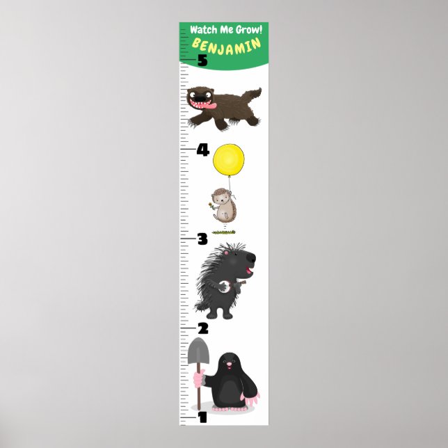 Póster Personalizado de animales graciosos (Frente)