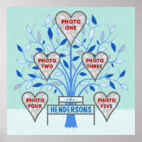 Personalizado de árbol familiar 5 helada de invier