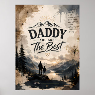 Póster personalizado de aventura en la montaña del