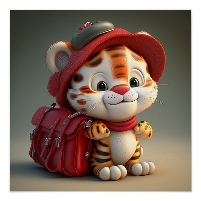 Póster Personalizado de Baby Tiger (Anverso)