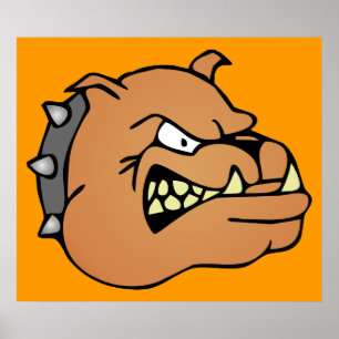 Póster Personalizado de Bulldog en inglés