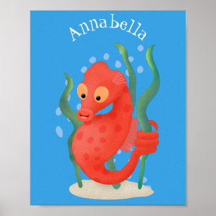 Póster Personalizado de caballitos de mar de pepino