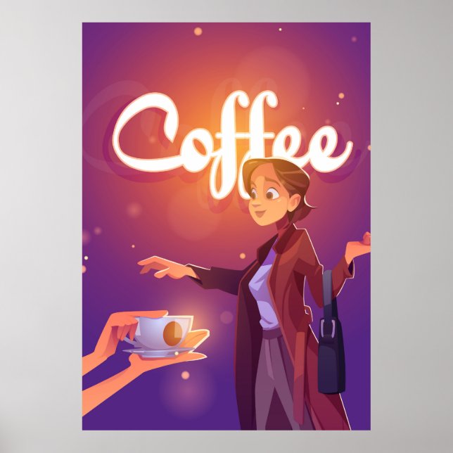 Póster Personalizado de café (Frente)