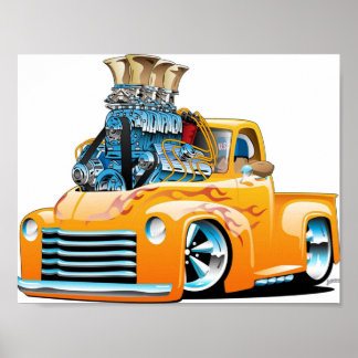 Póster Personalizado de Camiones de Recogida de Hot Rod C