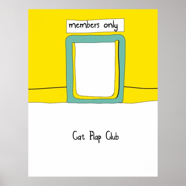 Póster Personalizado de Cat Flap Club (Frente)