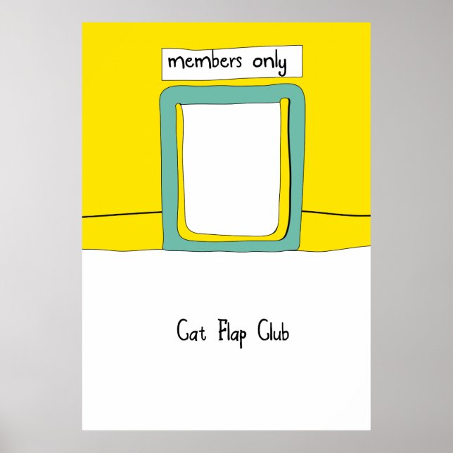 Póster Personalizado de Cat Flap Club (Frente)
