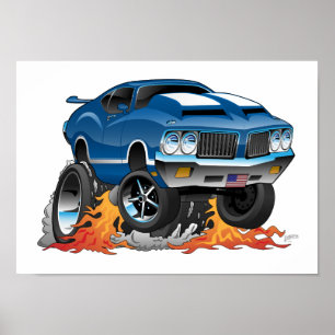 Póster Personalizado de coches musculares clásicos de los