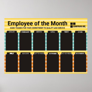 Póster Personalizado de color empleado de la pantalla de 