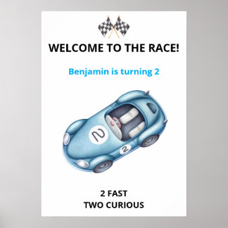 Póster Personalizado de Cumpleaños para Niño de Ca