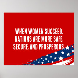 Póster Personalizado de Derechos de la Mujer Política