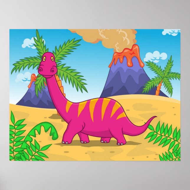 Póster Personalizado de dinosaurios (Frente)