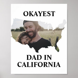Póster Personalizado de EE.UU. foto Okayest papá Fathers