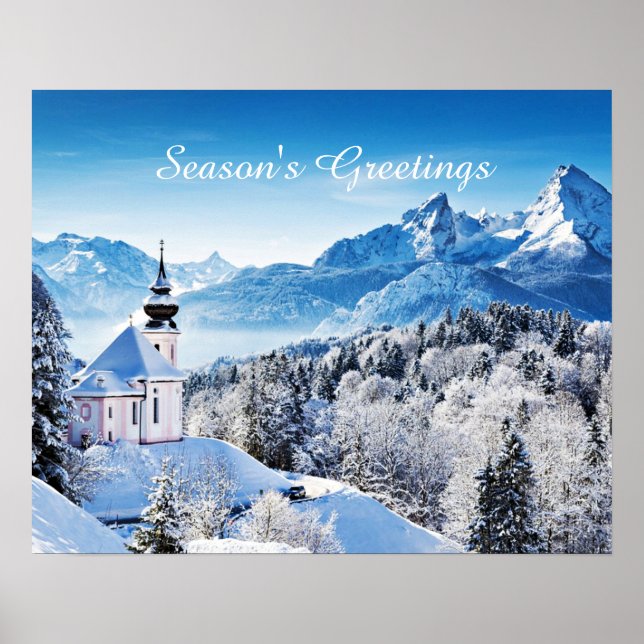 Póster Personalizado de escena de invierno (Frente)