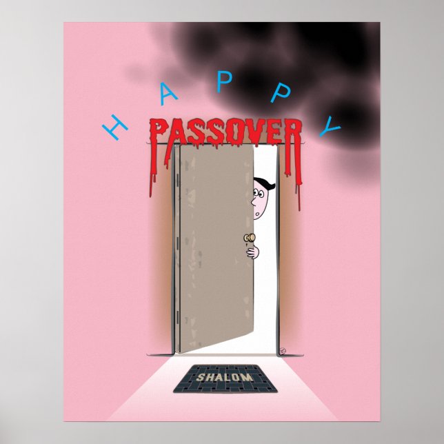 Póster Personalizado de éxodos de pascua feliz (Frente)