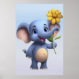 Póster Personalizado de fantasía Elefante Poster