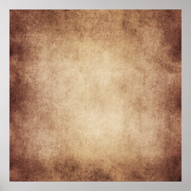 Póster Personalizado de fondo de papel antiguo de pergami (Frente)