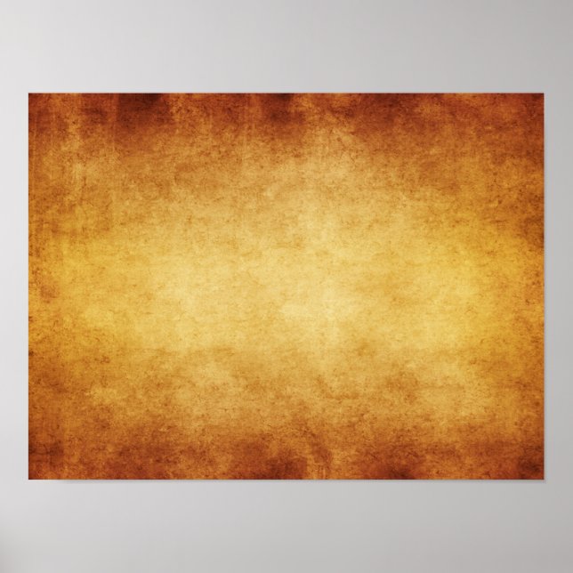 Póster Personalizado de fondo de papel antiguo de pergami (Frente)