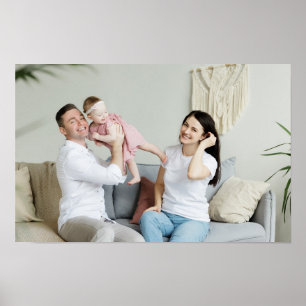Póster Personalizado de Foto de Familia Feliz