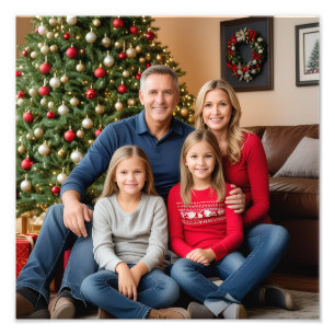 Poster personalizado de fotografía familiar