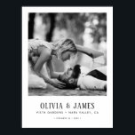 Póster personalizado de fotos y detalles de la bod<br><div class="desc">Conmemora tus momentos más significativos con este cartel de fotos de boda personalizado al estilo de un museo, diseñado para transformar cualquier foto favorita en arte de pared atemporal e inspirado en galerías. Con una imagen central grande bordeada por un borde blanco limpio y tipografía clásica, este diseño de cartel...</div>