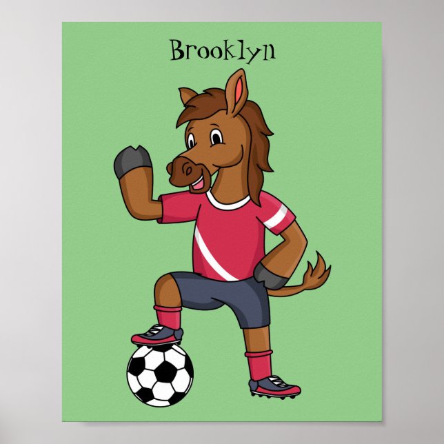Póster Personalizado de fútbol divertido y divertido (Frente)