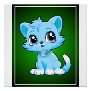 Póster Personalizado de gatos adorable