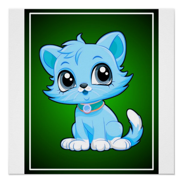Póster Personalizado de gatos adorable (Anverso)