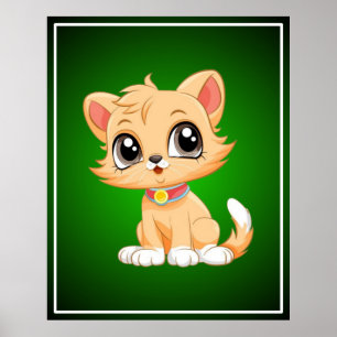 Póster Personalizado de gatos adorable