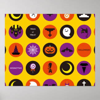 Póster Personalizado de Halloween Guay Patrón sinusal ama