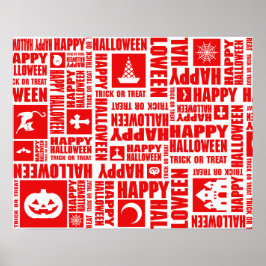 Póster Personalizado de Halloween Guay Tipografía caprich