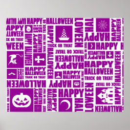 Póster Personalizado de Halloween Guay Whimsical Typograp