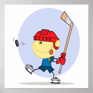 Póster personalizado de hockey lindo