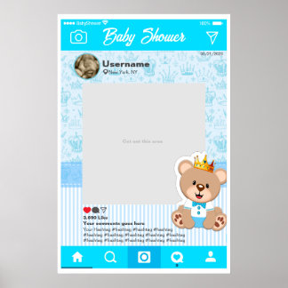Póster Personalizado de Instagram Selfie Frame Poster par