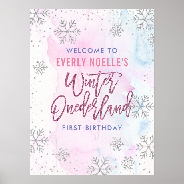 Póster Personalizado de invierno de Onederland Primer cum (Frente)