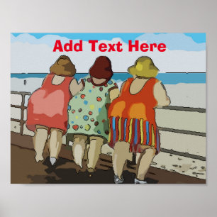 Póster Personalizado de la playa de bienvenida