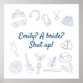 Póster Personalizado de la princesa de cine de principios