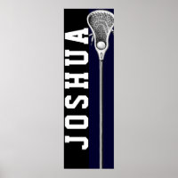 póster personalizado de lacrosse