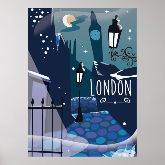 Póster Personalizado de Londres de Victoria (Frente)