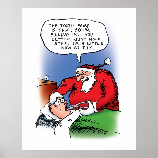Póster Personalizado de los Navidades de Fairy Santa Funn (Frente)