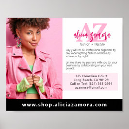 Póster Personalizado de moda Viva Modern Magenta Marketin