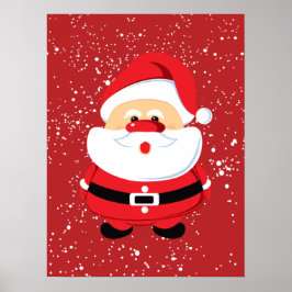 Póster Personalizado de Navidades de Cute Santa Claus