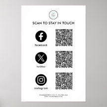 Póster personalizado de negocio en redes sociales