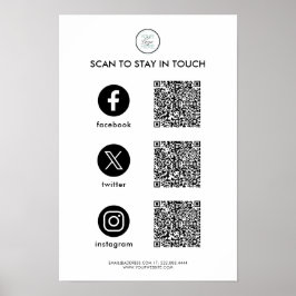 Póster personalizado de negocio en redes sociales