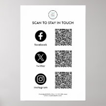 Póster personalizado de negocio en redes sociales